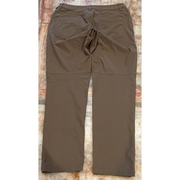 Lululemon ABC Commission Mens Chino Pants Brown Flat Front Pockets Size 31